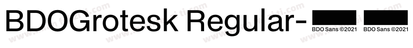 BDOGrotesk Regular字体转换